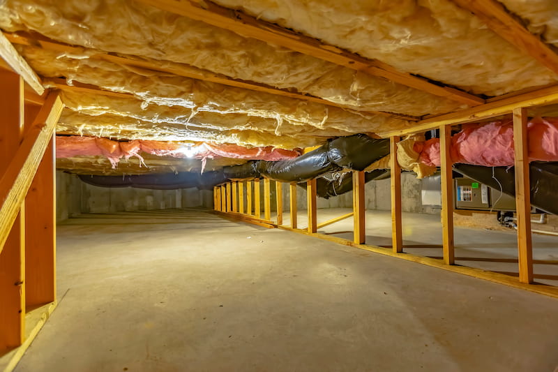 Crawl space insulation